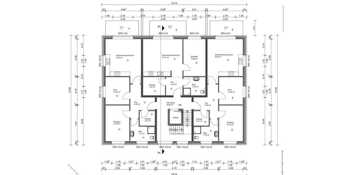 Etagenwohnung Hagen im Bremischen - 3 Zimmer, 80 m&sup2;, 1.030&euro; | Angebot:26069319