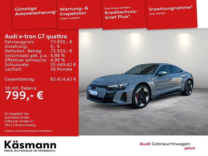 Audi e-tron GT 36.667 km 73.930 € Mosbach 74821