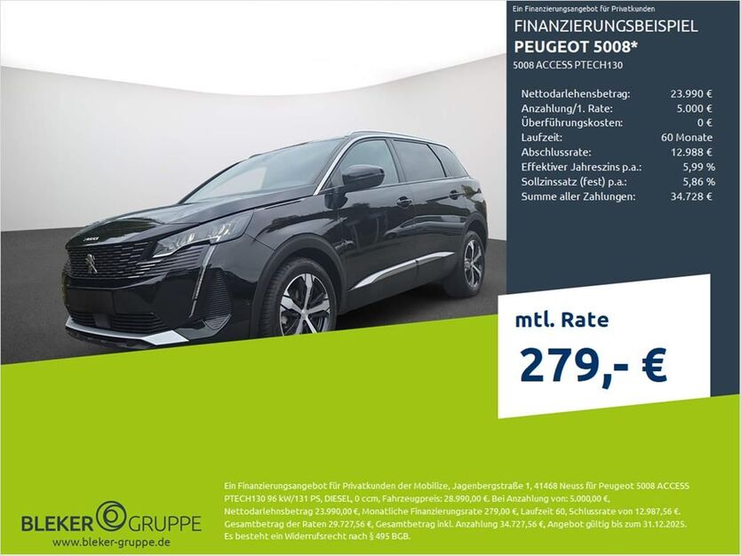 Peugeot 5008 39.681 km 28.990 € Borken 46325