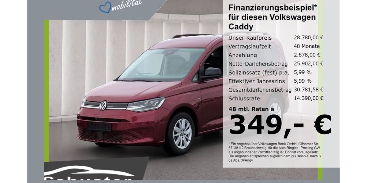 VW Caddy 52.611 km 28.780 &euro; Pocking 94060