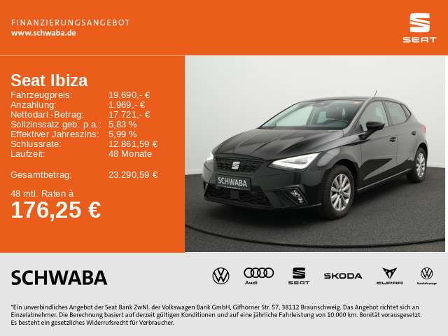 Seat Ibiza 25.500 km 19.690 € Gersthofen 86368