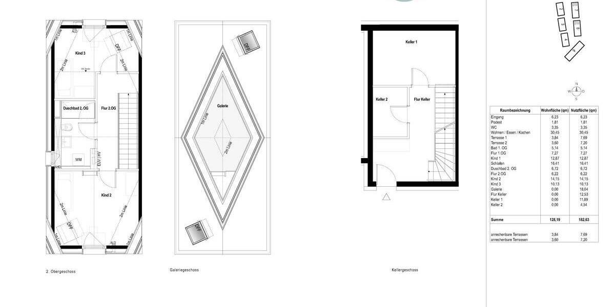 Reihenendhaus München Moosach - 4 Zimmer, 128 m&sup2;, 1.389.900&euro; | Angebot:26105712