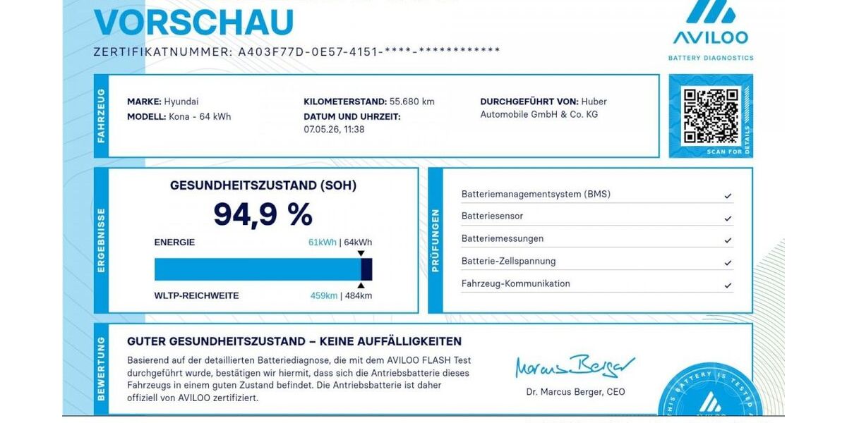 Hyundai KONA 55.700 km 24.490 &euro; Pocking 94060