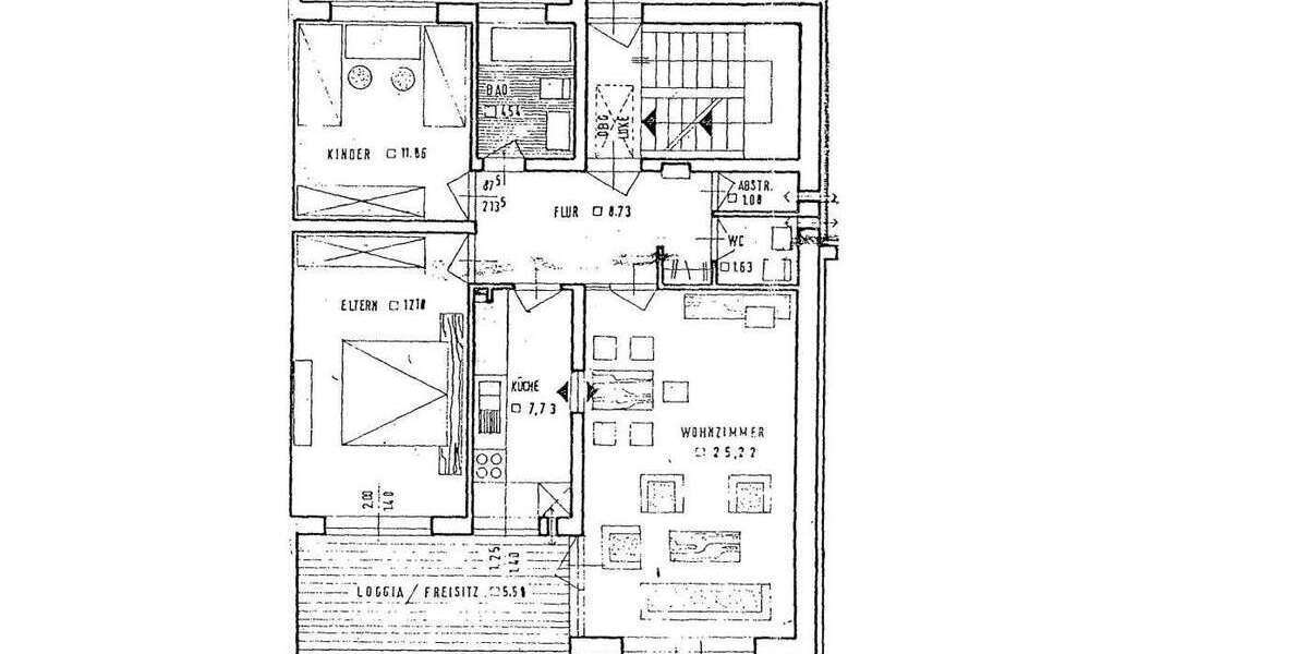 Etagenwohnung Kleve - 3 Zimmer, 83 m&sup2;, 900&euro; | Angebot:27084533