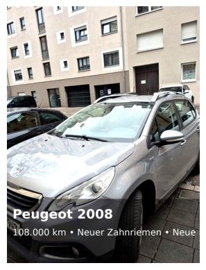 Peugeot 2008 108.000 km 5.490 &euro; Nürnberg 90443
