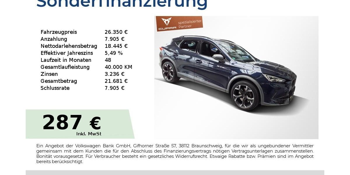 Cupra Formentor 57.750 km 26.350 &euro; Nürnberg 90441