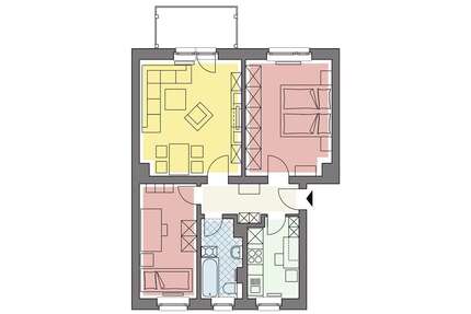 Wohnung Stollberg - 3 Zimmer, 57 m&sup2;, 293&euro; | Angebot:25489024