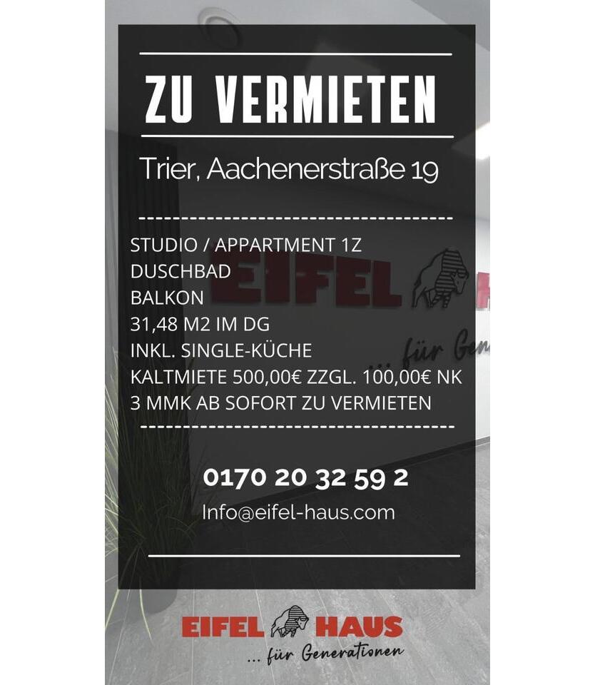 StudioAppartement Trier, Aachenerstraße 19