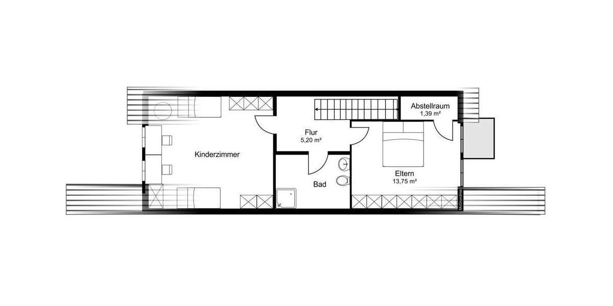 Reihenmittelhaus Reppenstedt - 3 Zimmer, 100 m&sup2;, 299.000&euro; | Angebot:26378072