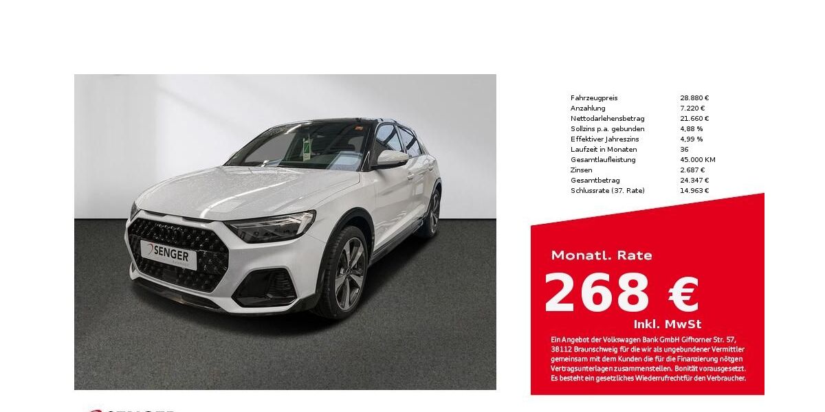Audi A1 21.074 km 27.480 &euro; Bielefeld 33609