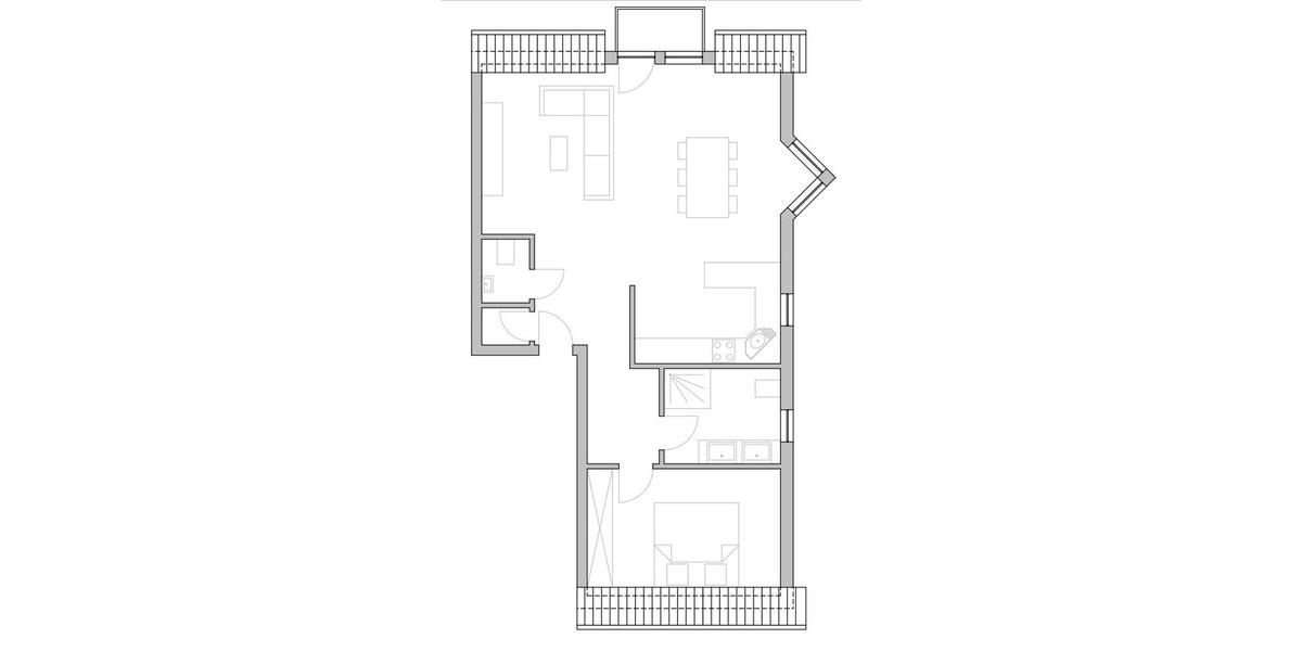 Dachgeschoßwohnung Stutensee - 2 Zimmer, 61 m&sup2;, 175.000&euro; | Angebot:26664753