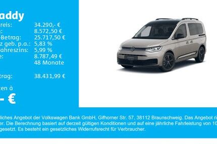 VW Caddy 9.600 km 34.290 &euro; Gersthofen 86368