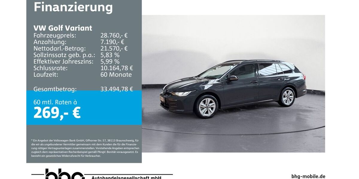 VW Golf 15.941 km 28.760 &euro; Ettlingen 76275