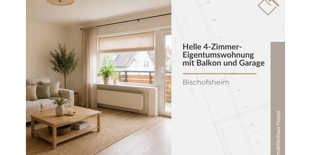Etagenwohnung Bischofsheim - 4 Zimmer, 103 m&sup2;, 290.000&euro; | Angebot:26800404