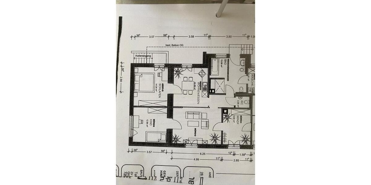 Etagenwohnung Münsingen - 3 Zimmer, 90 m&sup2;, 850&euro; | Angebot:25418037