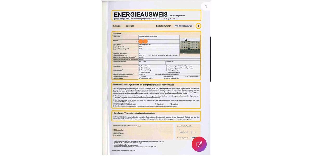 Etagenwohnung Herford Falkendiek - 3 Zimmer, 70 m&sup2;, 159.000&euro; | Angebot:26693346