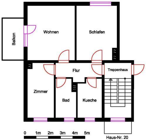 Etagenwohnung Bleicherode - 3 Zimmer, 60 m&sup2;, 360&euro; | Angebot:26563050