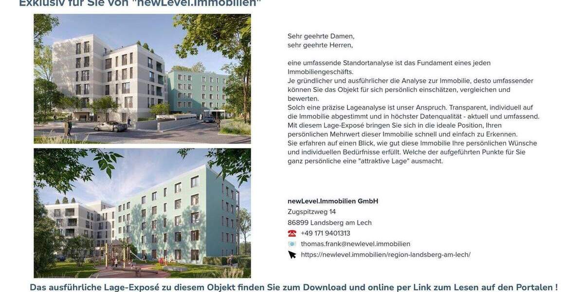 Etagenwohnung Neu-Ulm Ludwigsfeld - 2 Zimmer, 65 m&sup2;, 391.800&euro; | Angebot:25681555