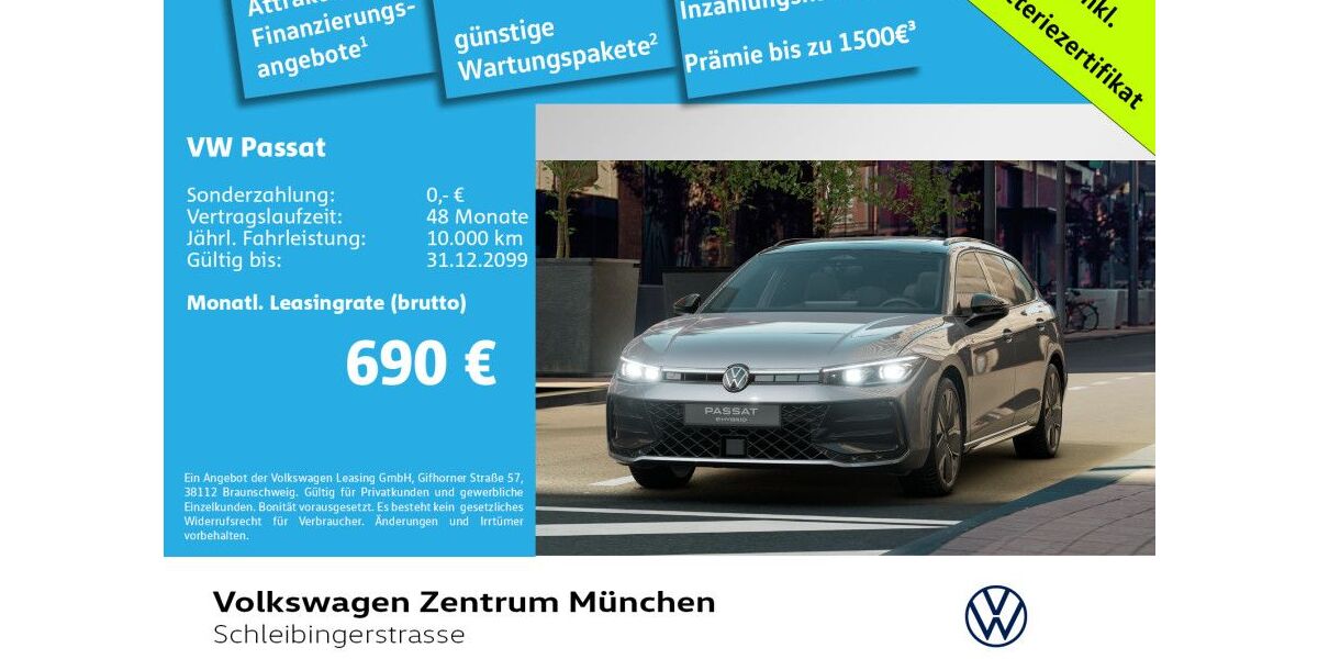 VW Passat 15.000 km 54.980 &euro; München 81669