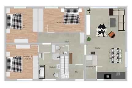 Haus Wohnung mit großem Garten