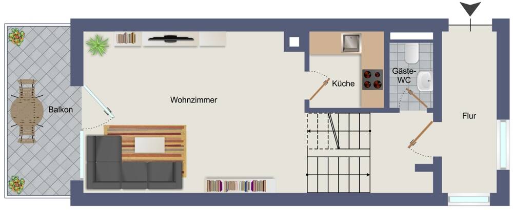 Etagenwohnung Passau Innstadt - 3 Zimmer, 67 m&sup2;, 168.000&euro; | Angebot:26876049