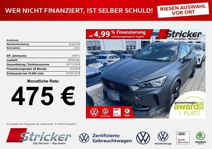 Cupra Formentor 35.600 km 39.939 € Horn-Bad Meinberg 32805