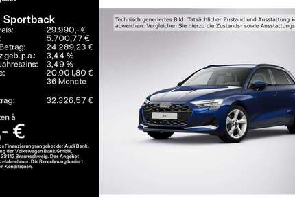 Audi A3 10.683 km 29.990 € Hofheim 65719