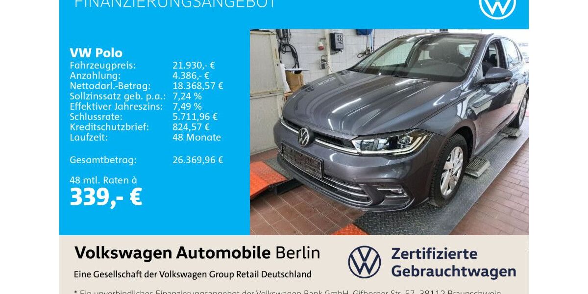VW Polo 8.905 km 21.930 &euro; Berlin 12681