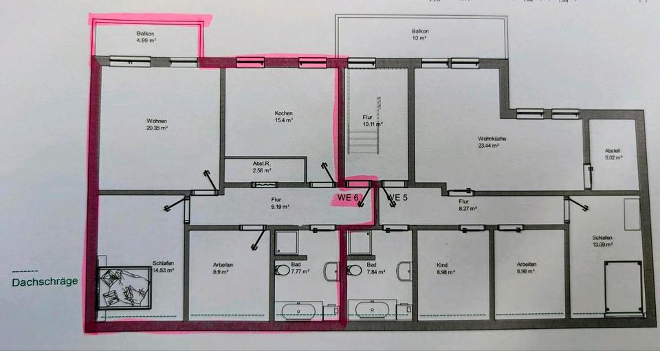 3-Zimmer-DG-Wohnung mit Balkon 3 zimmer