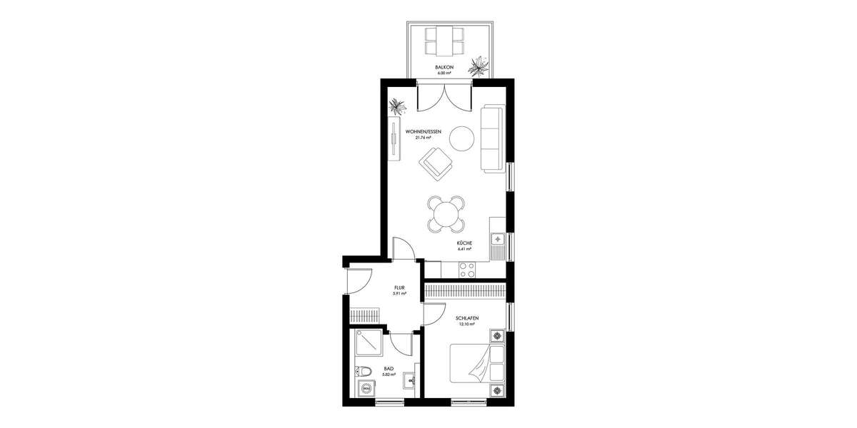 Etagenwohnung Woltersdorf - 2 Zimmer, 55 m&sup2;, 965&euro; | Angebot:26366517