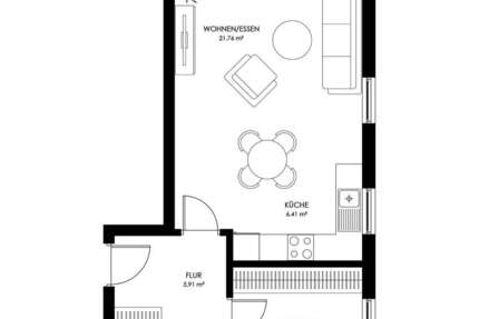 Wohnung Woltersdorf - 2 Zimmer, 55 m&sup2;, 965&euro; | Angebot:26366517