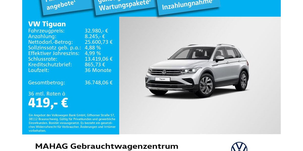 VW Tiguan 14.537 km 32.980 € München 80935