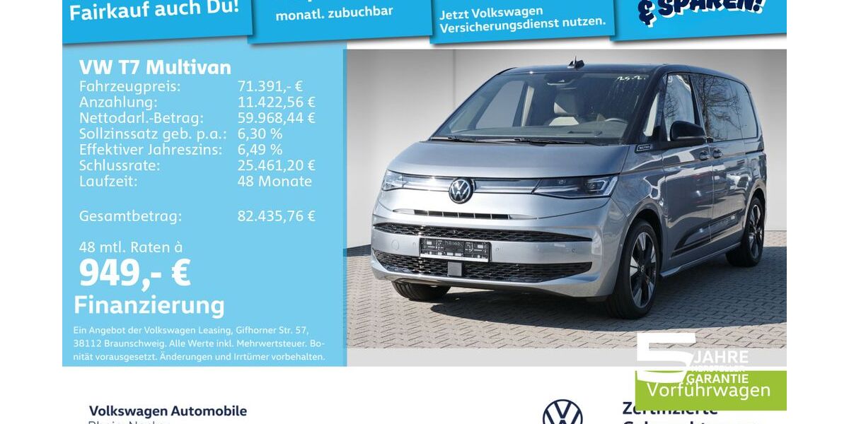 VW T7 Multivan 9.900 km 71.391 &euro; Mannheim 68309