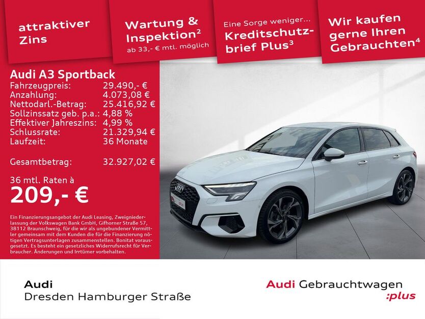 Audi A3 26.144 km 29.490 € Dresden 01067