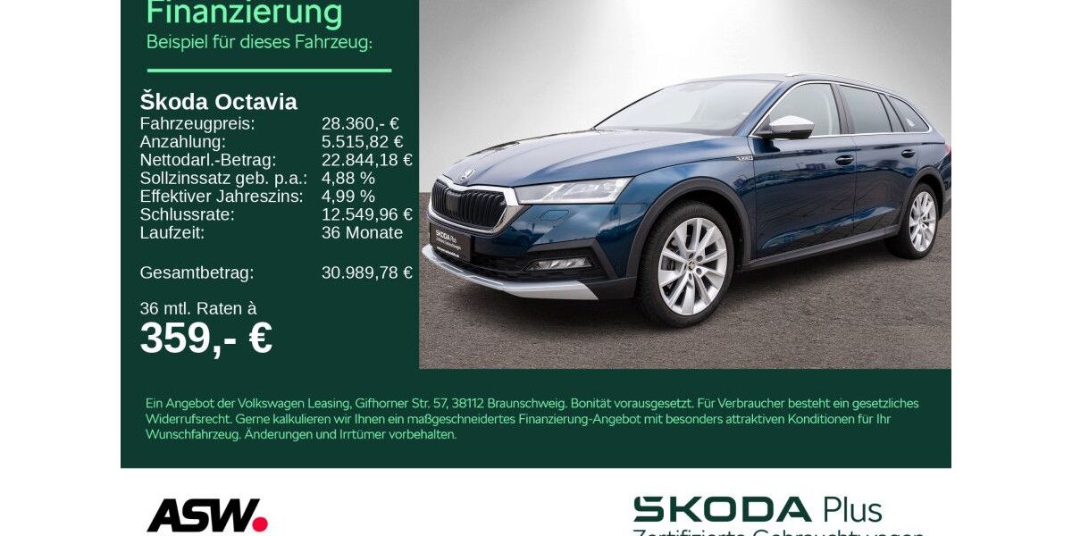 Skoda Octavia 91.200 km 26.990 &euro; Bad Rappenau 74906