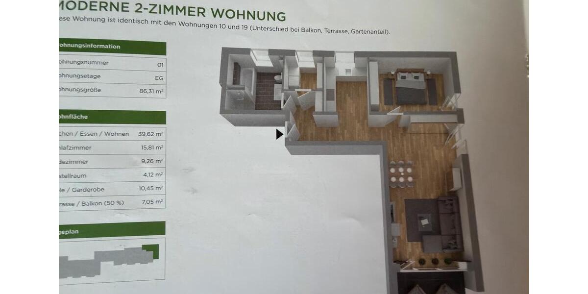 Etagenwohnung Feuchtwangen - 2 Zimmer, 85 m&sup2;, 415.000&euro; | Angebot:27137569
