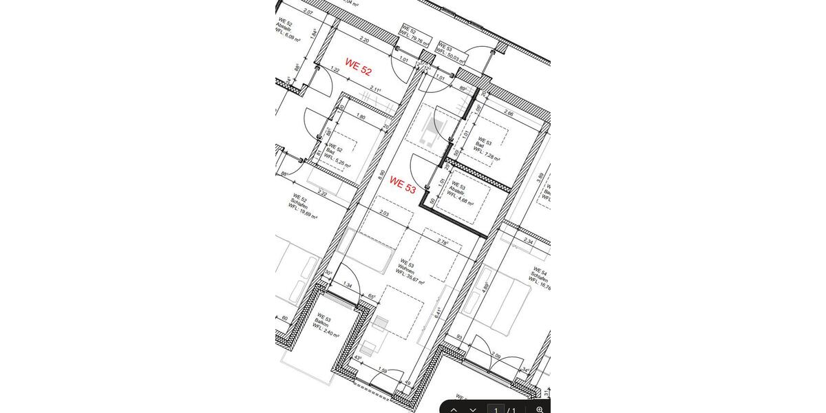 Etagenwohnung Osnabrück Eversburg - 1 Zimmer, 50 m&sup2;, 750&euro; | Angebot:26645673