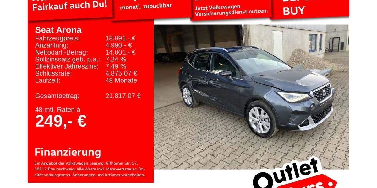 Seat Arona 19.774 km 18.991 &euro; Weinheim 69469