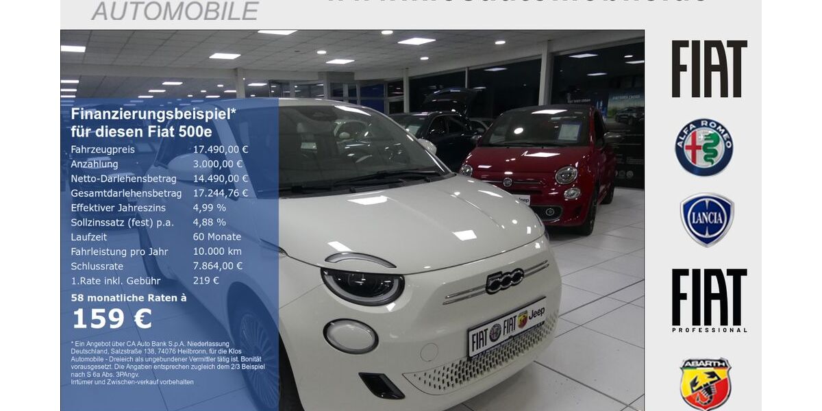 Fiat 500e 25.156 km 17.490 &euro; Dreieich 63303