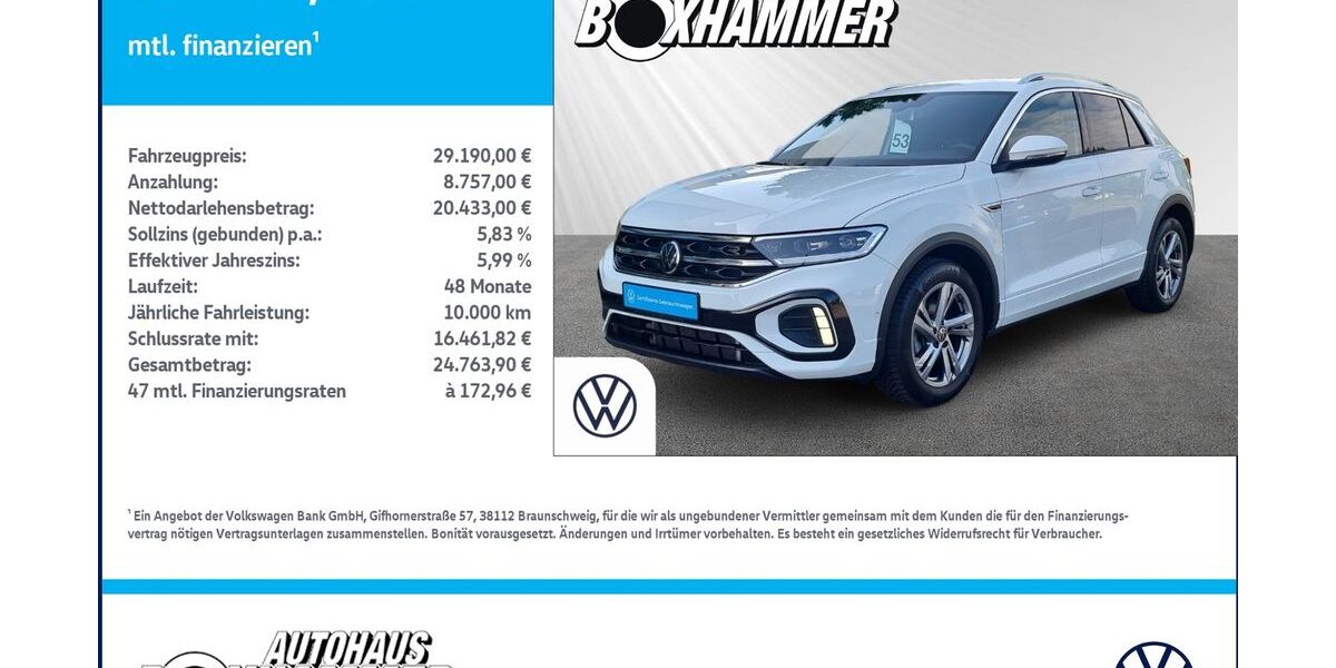 VW T-Roc 22.249 km 29.190 &euro; Bad Aibling 83043
