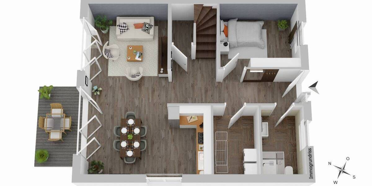 Doppelhaushälfte Kirchlinteln Kükenmoor - 5 Zimmer, 131 m&sup2;, 480.000&euro; | Angebot:26486756