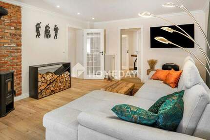 Stilvoll wohnen im Grünen - kernsanierte DHH mit EBK und großem Grundstück in Neu Madlitz 3 zimmer