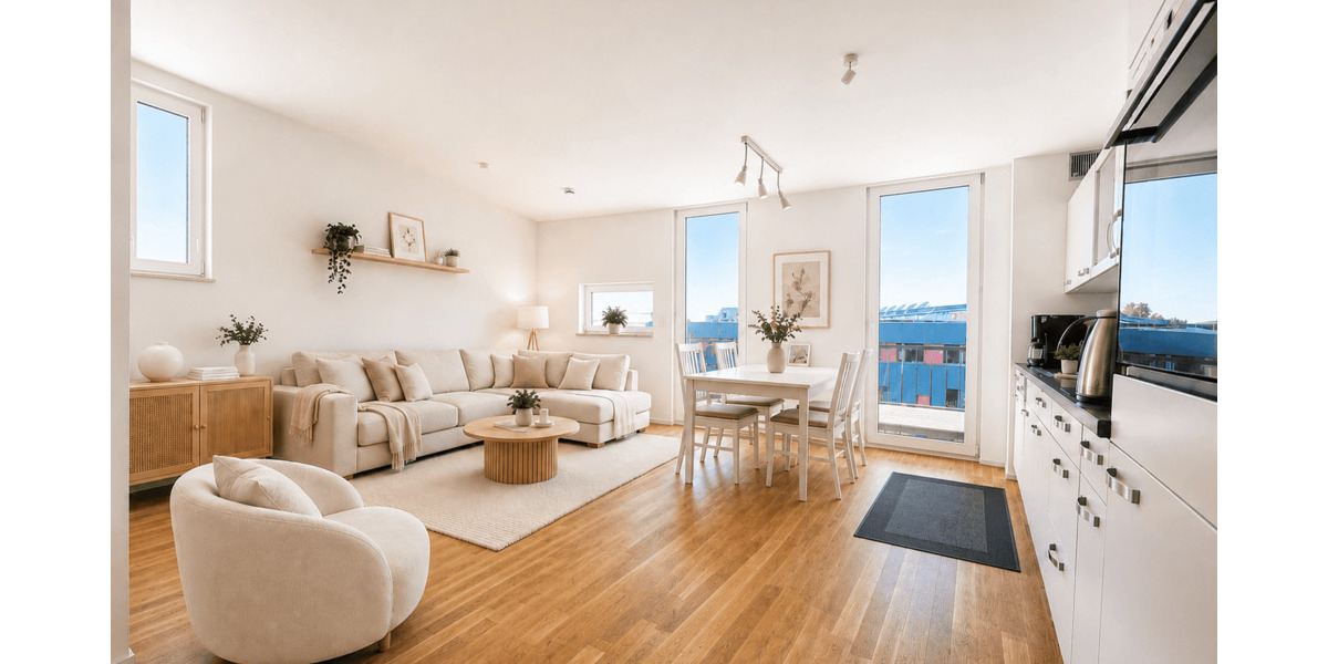 Etagenwohnung Frankfurt am Main Kalbach-Riedberg - 3 Zimmer, 90 m&sup2;, 599.000&euro; | Angebot:26826249