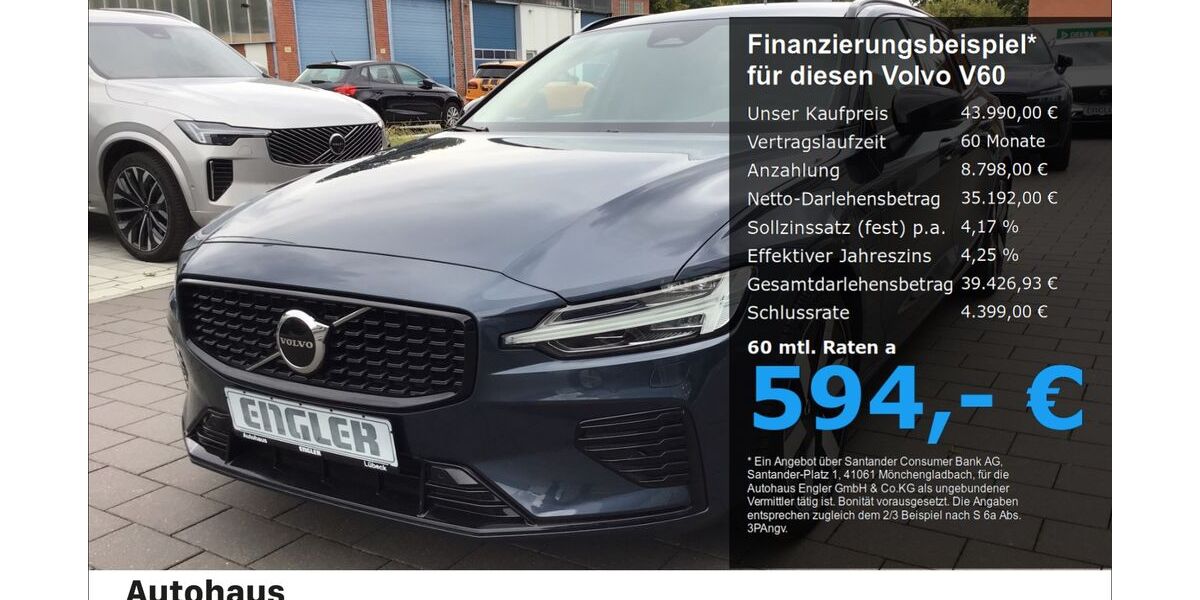 Volvo V60 3.950 km 43.990 € Lübeck 23566