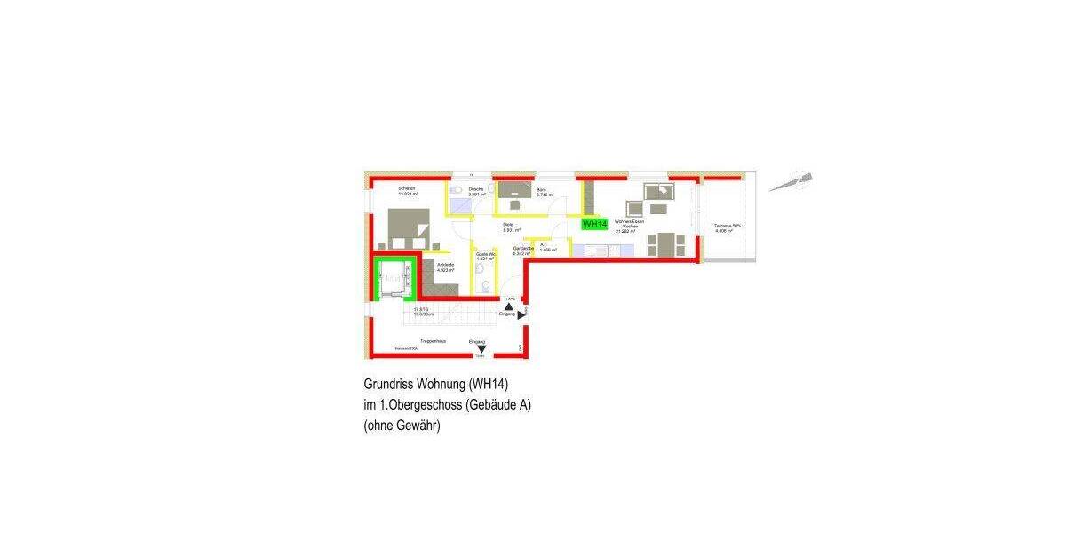 Etagenwohnung Konz Könen - 3 Zimmer, 92 m&sup2;, 356.960&euro; | Angebot:26786902