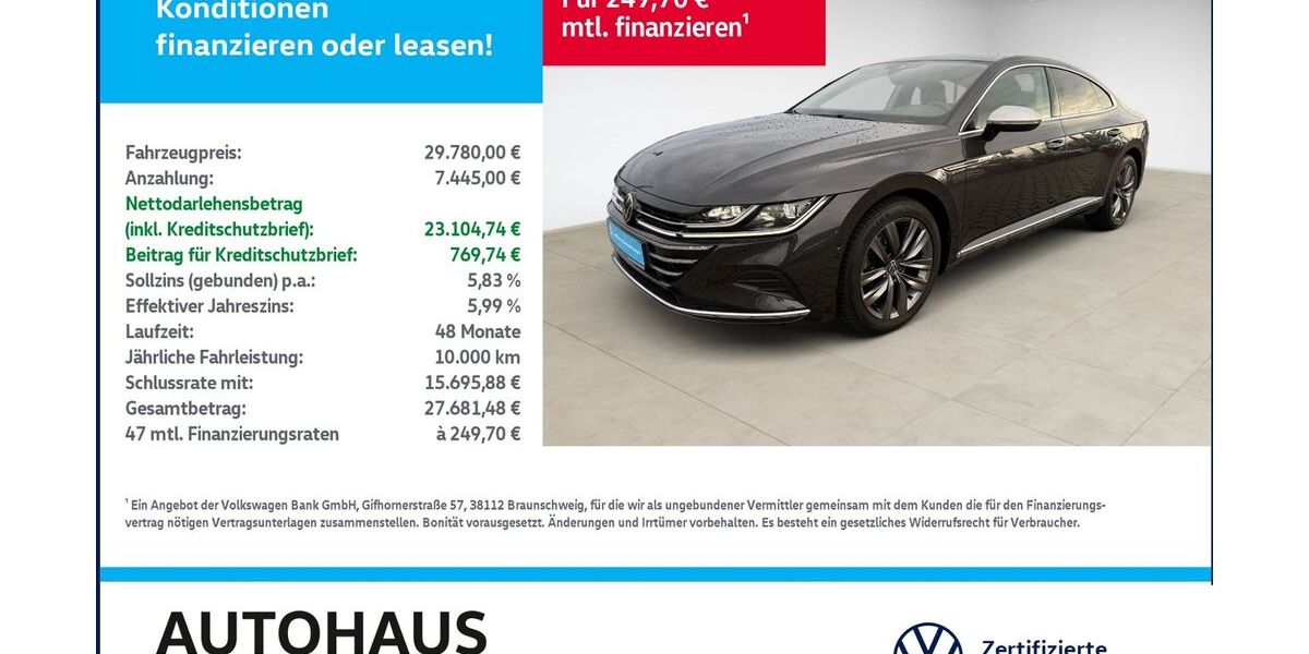 VW Arteon 30.252 km 29.780 &euro; Bitterfeld-Wolfen 06749