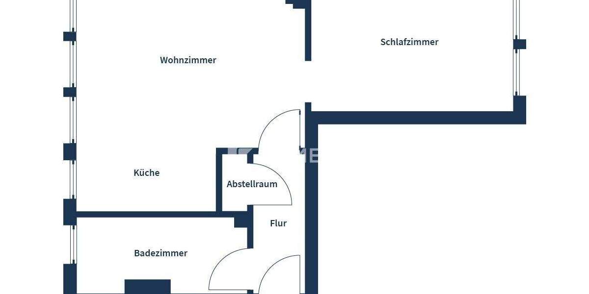 Kompakte Dachgeschosswohnung mit Weitblick 2 zimmer