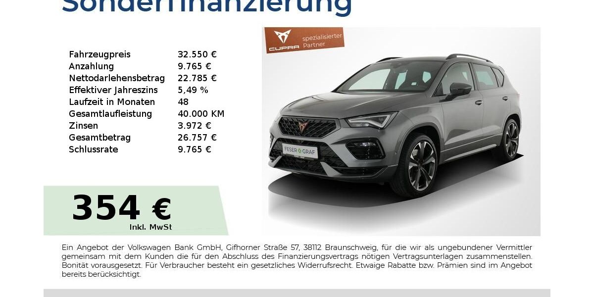 Cupra Ateca 36.350 km 32.550 &euro; Nürnberg 90441