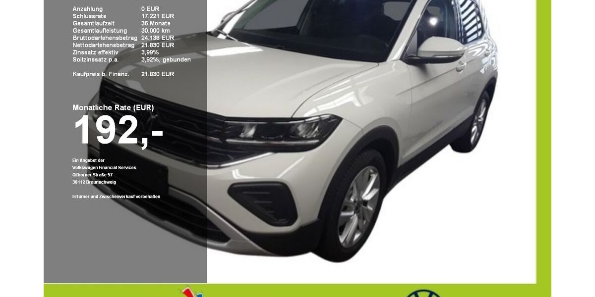 VW T-Cross 3.768 km 21.940 &euro; Mainburg 84048