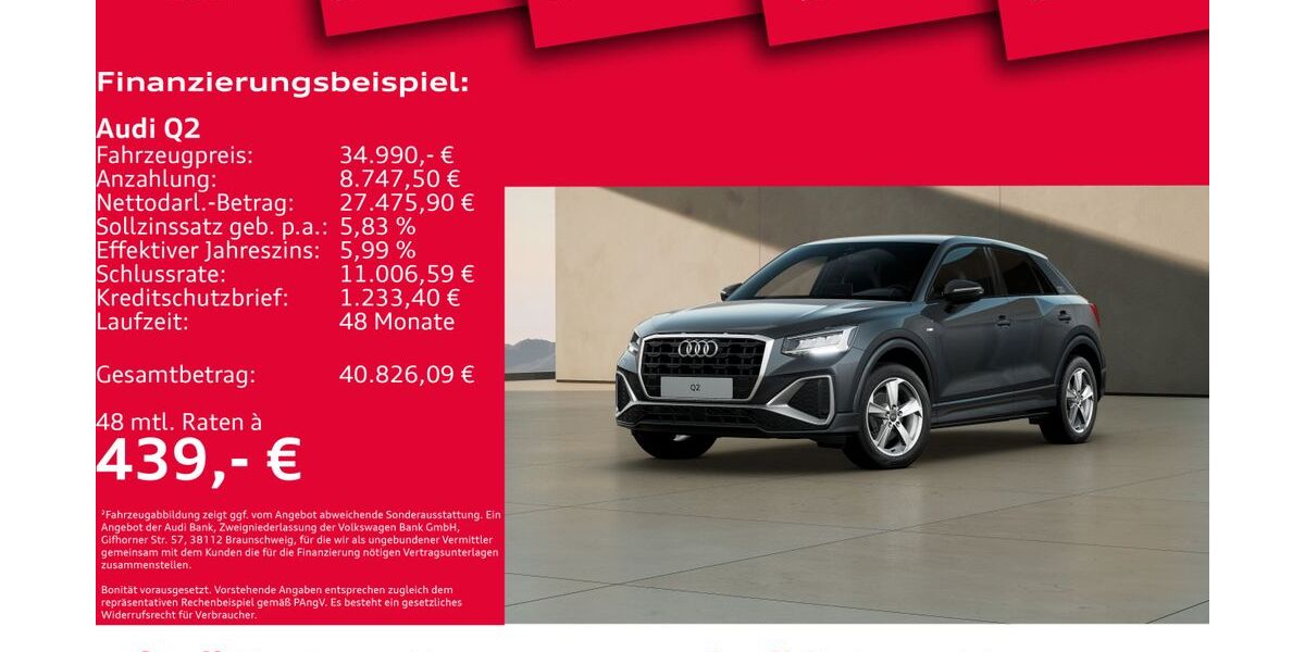 Audi Q2 9.300 km 33.650 &euro; Hannover 30179